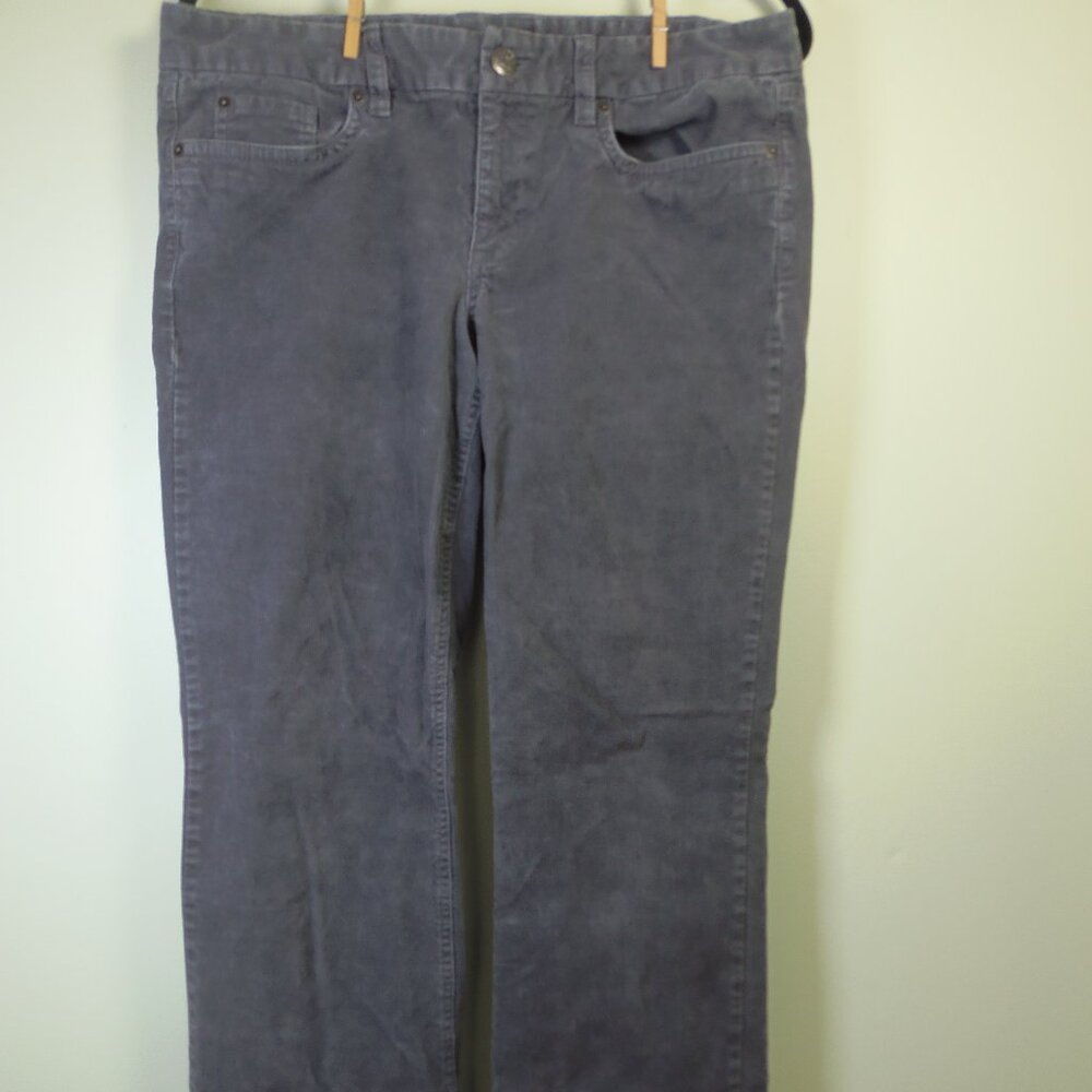 J Crew Gray "Favorite Fit" Corduroy Pants 32R VINTAGE Hipster Bootcut  These sla